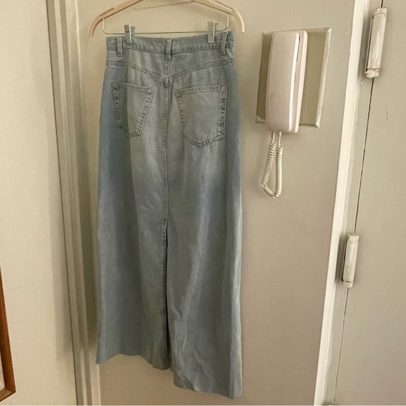 Reformation Kass Maxi Denim Skirt in Bowen Size 27 - Full Length Jean Skirt - Picture 15 of 15